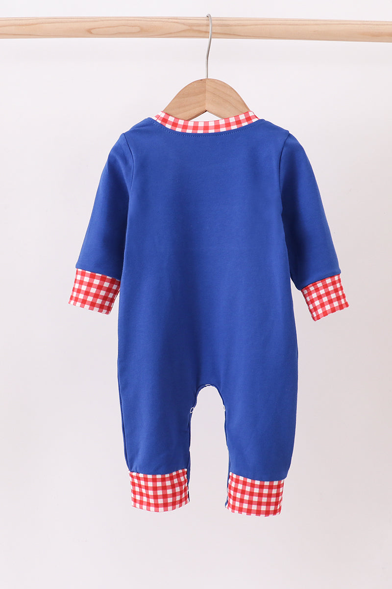 Blue Hero Romper