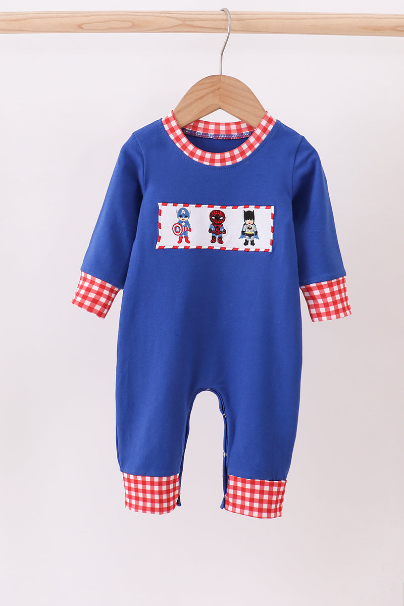Blue Hero Romper
