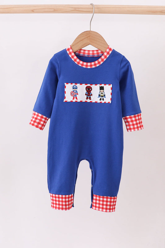 Blue Hero Romper