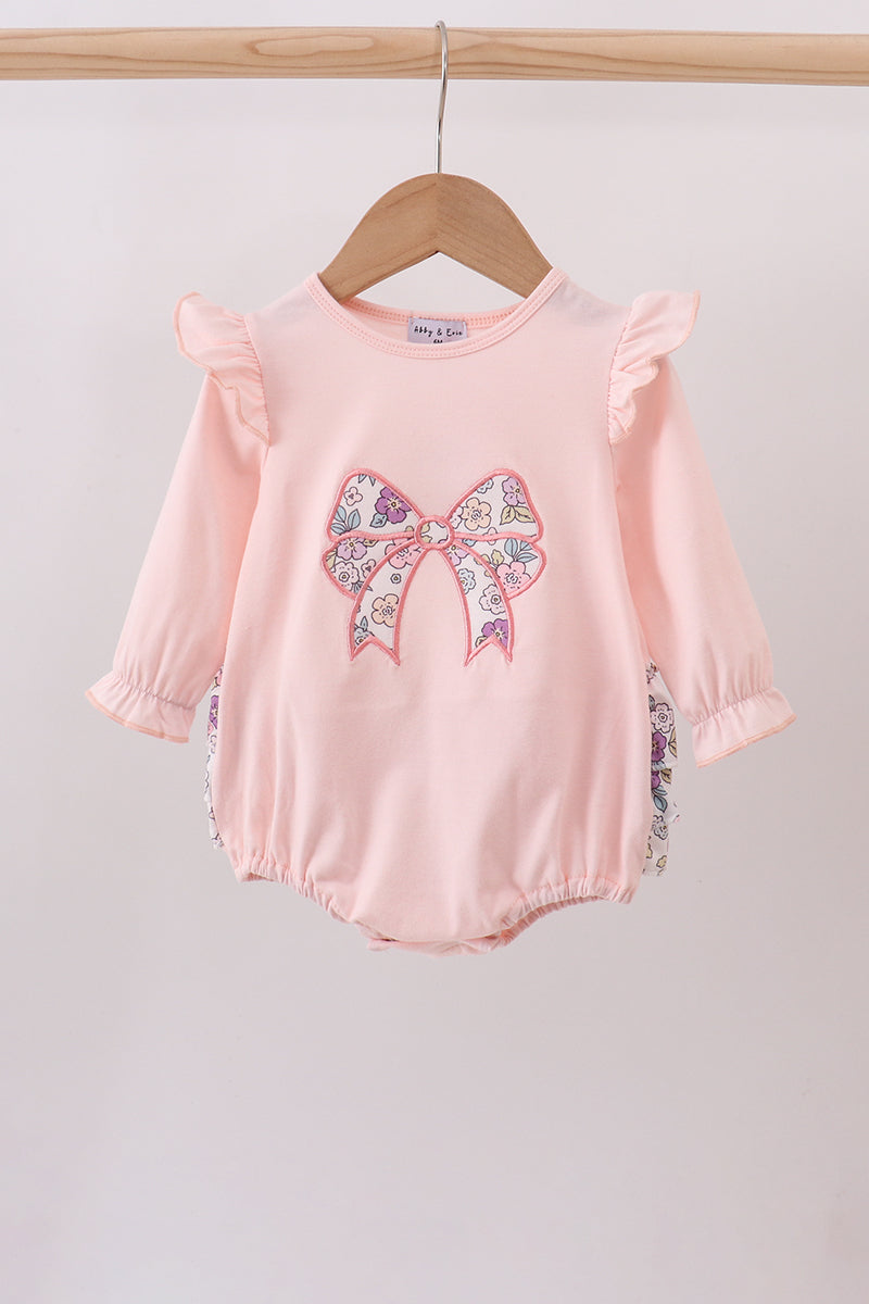 Pink Floral Bow Bubble