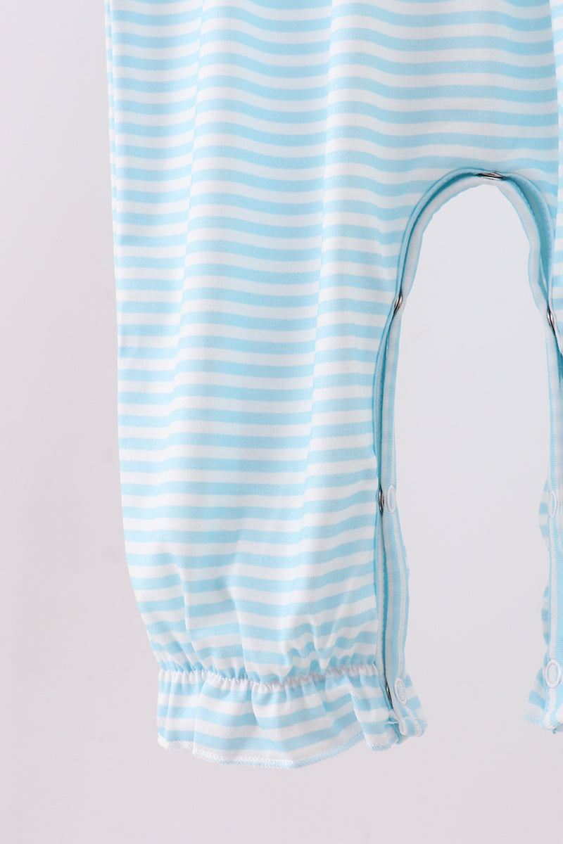 Pink Heart French Knot Romper