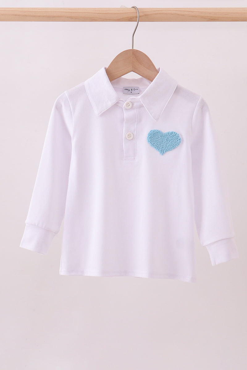 Heart French Knot LS Polo