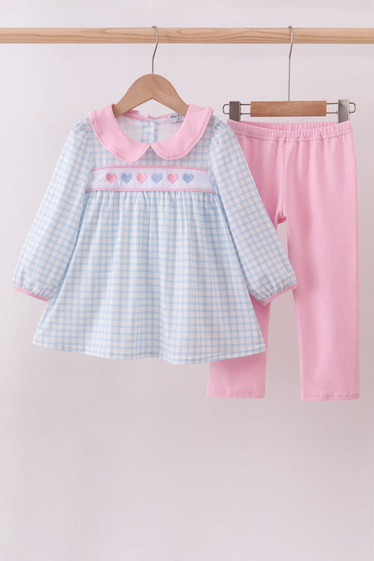 Hearts Gingham Set
