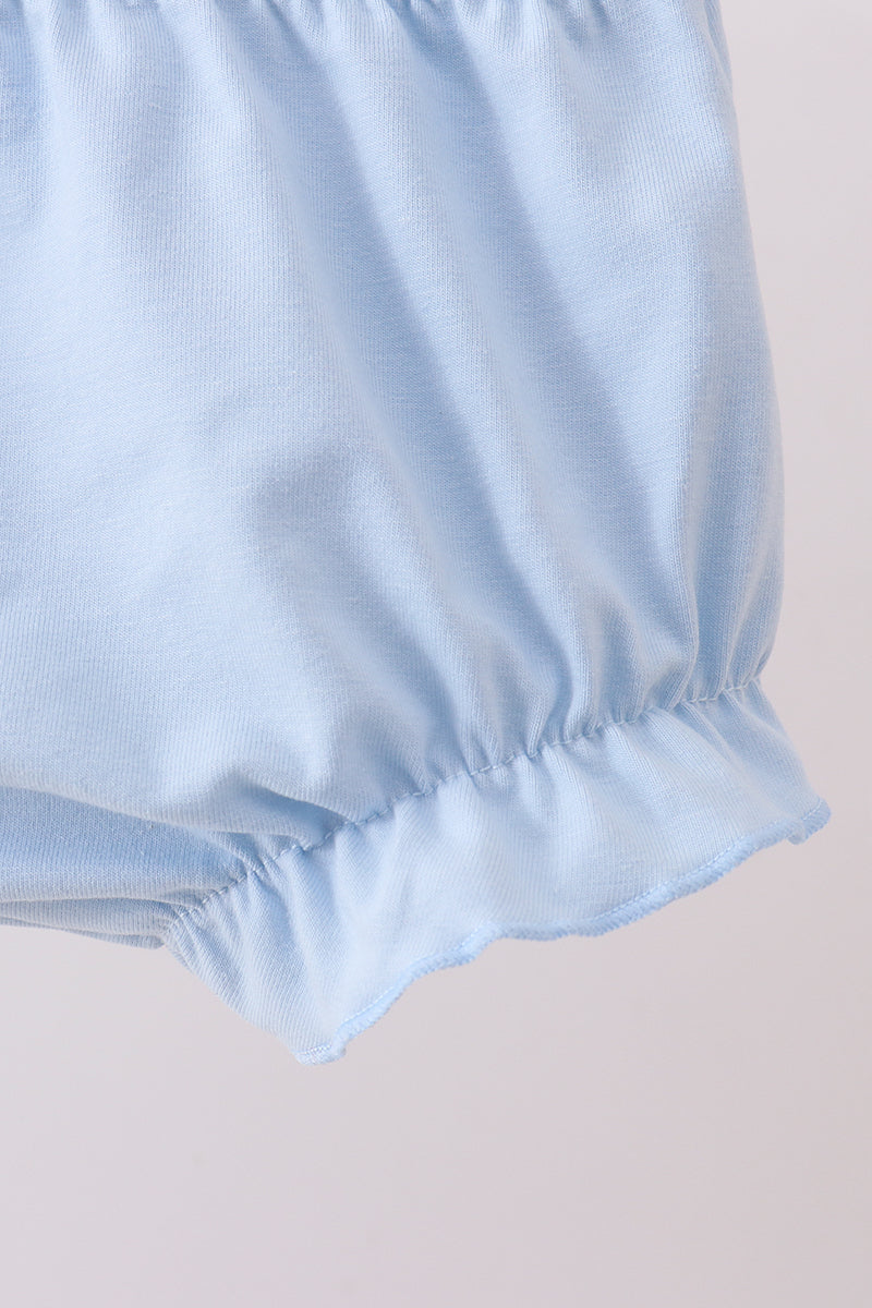 Lemon Smocked Bloomers Set