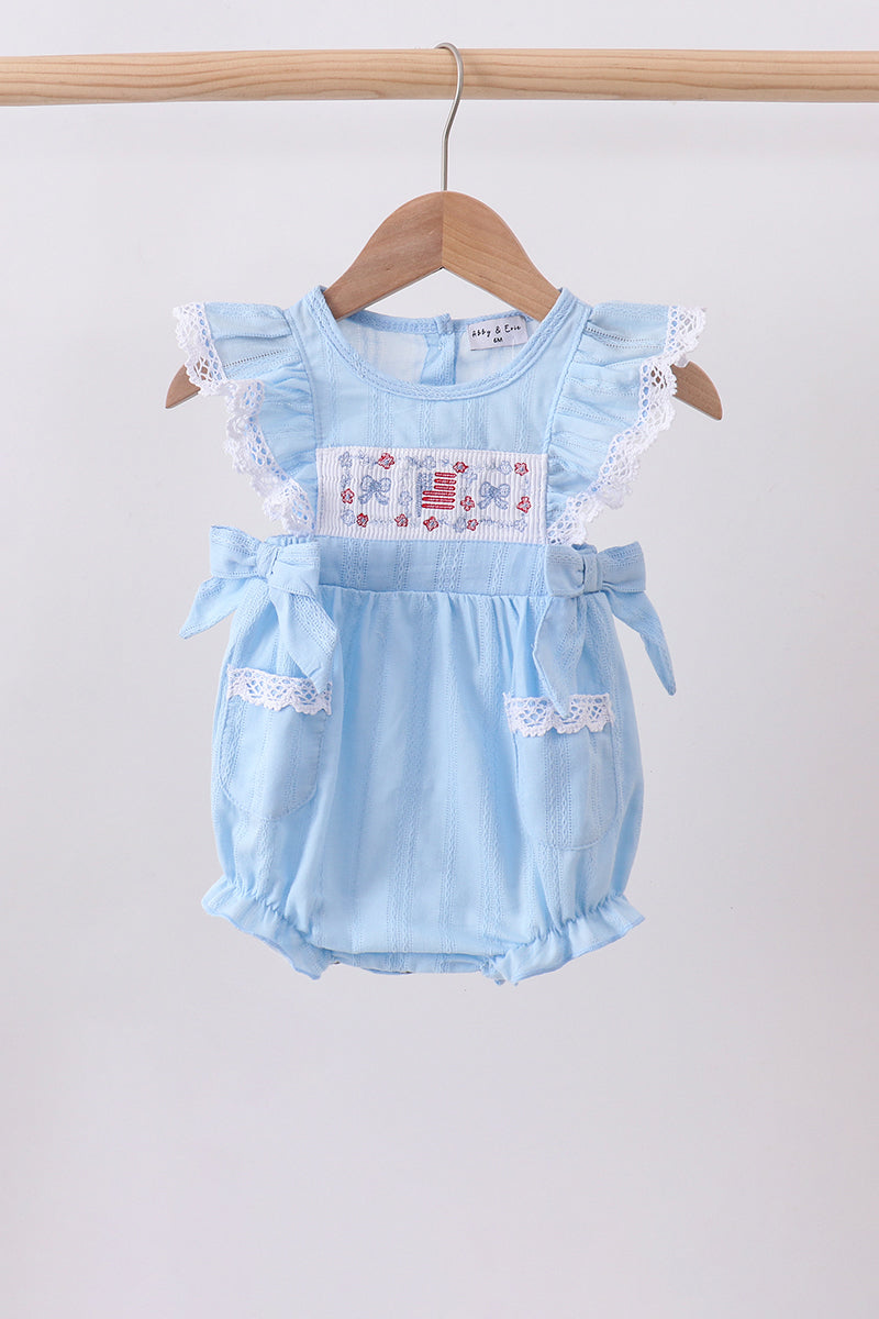 Flag Jacquard Ruffle Bubble