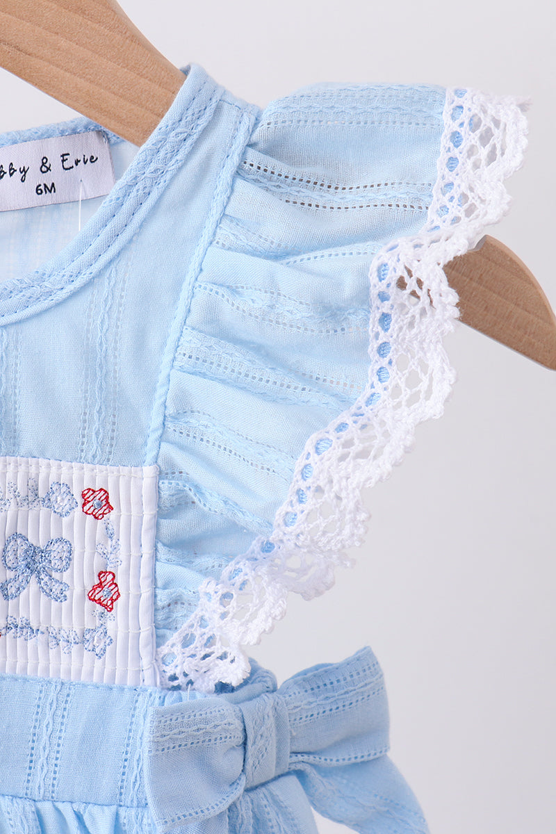 Flag Jacquard Ruffle Bubble