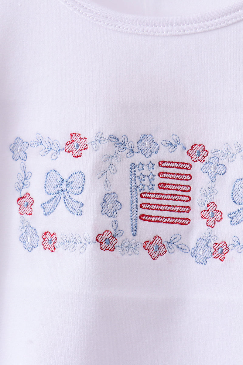 Flag Jacquard Ruffle Set
