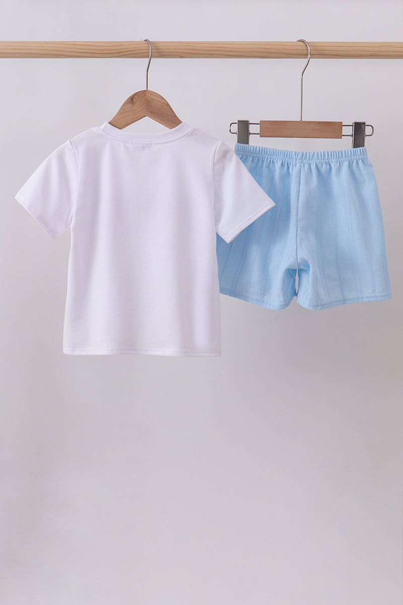 Flag Jacquard Shorts Set
