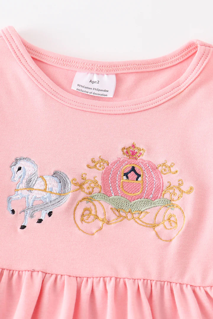 Princess Carriage Embroidered Set