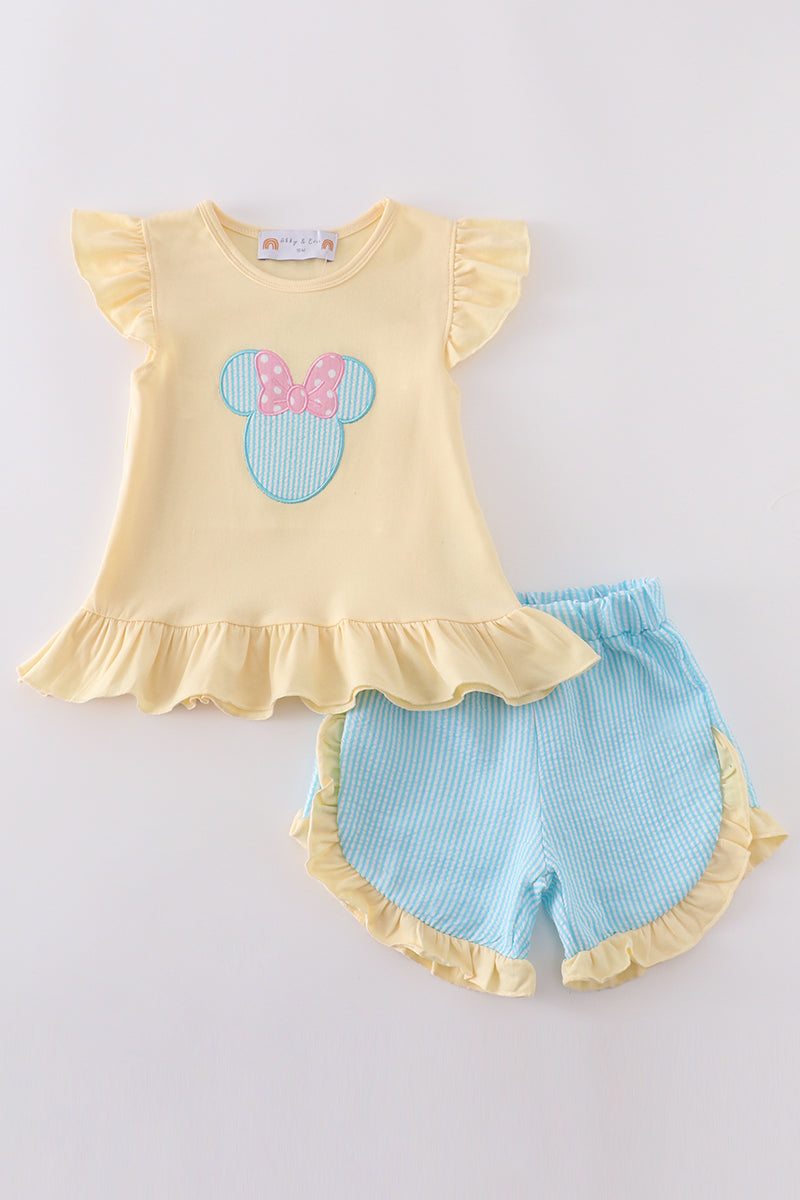 Yellow Mouse Ruffle Set