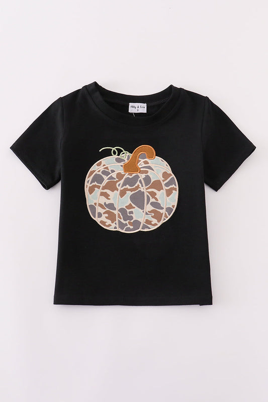 Black Camo Pumpkin Tee