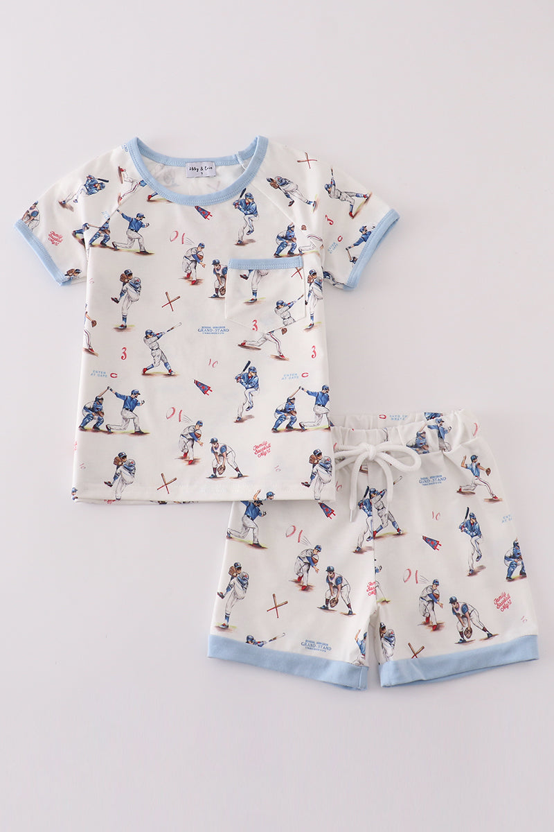 Baseball Shorts PJ Set