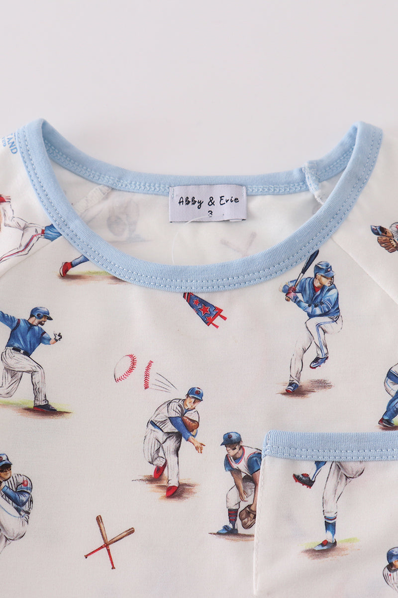 Baseball Shorts PJ Set