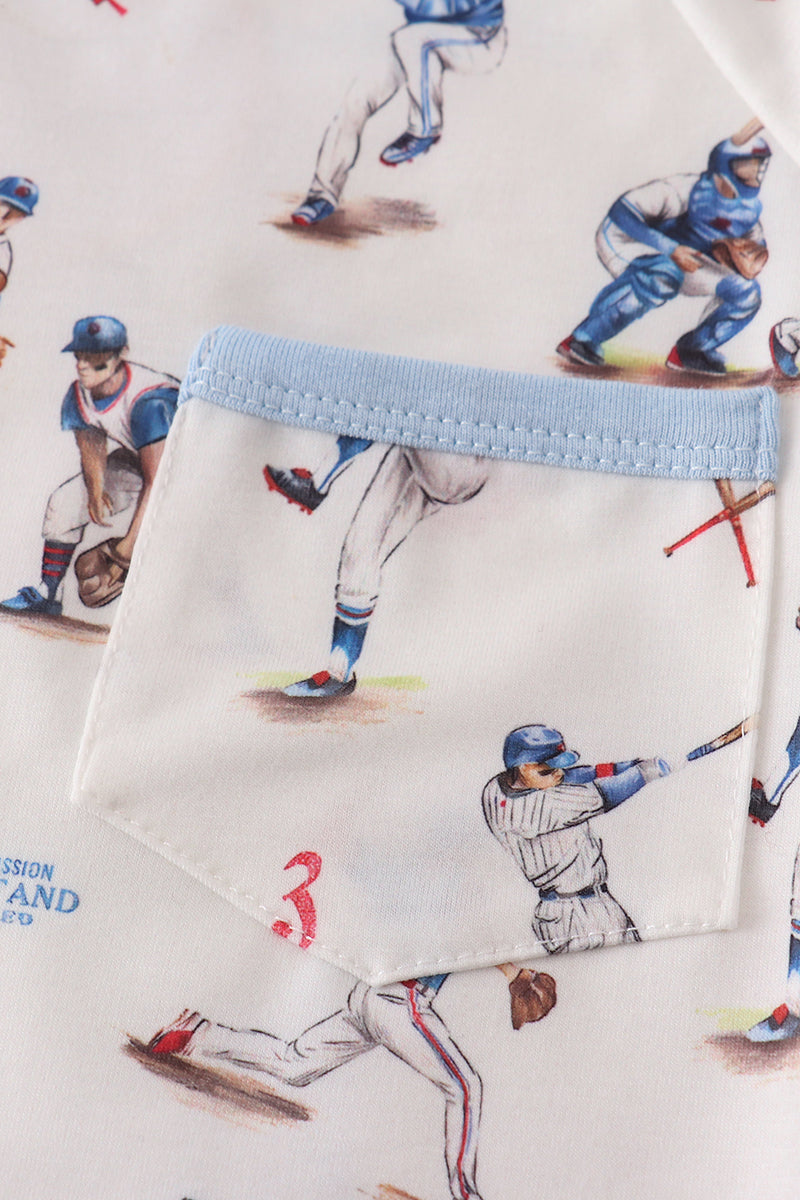 Baseball Shorts PJ Set