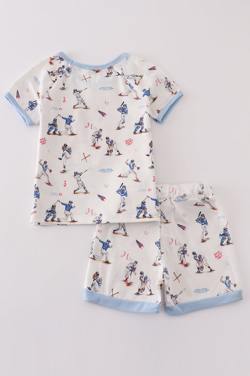 Baseball Shorts PJ Set