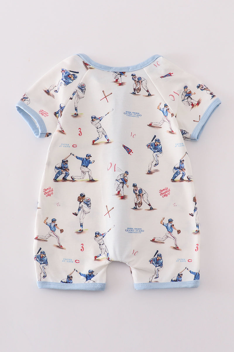 Baseball Shorts PJ Romper