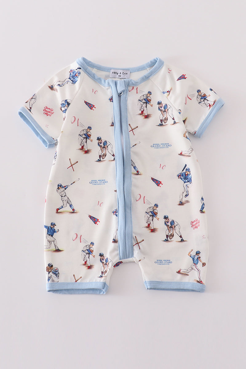 Baseball Shorts PJ Romper