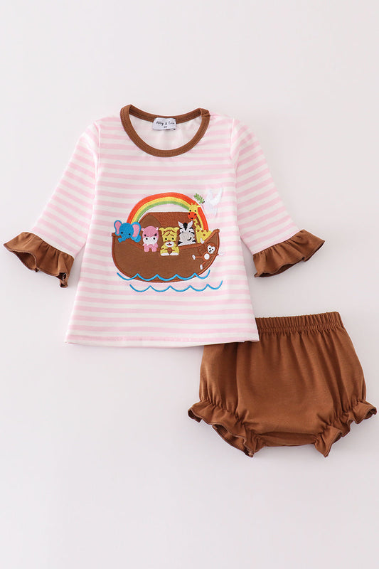 Noah's Ark Applique Bubble Set