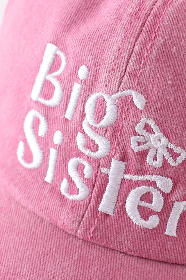 Pink Sister Embroidered Cap