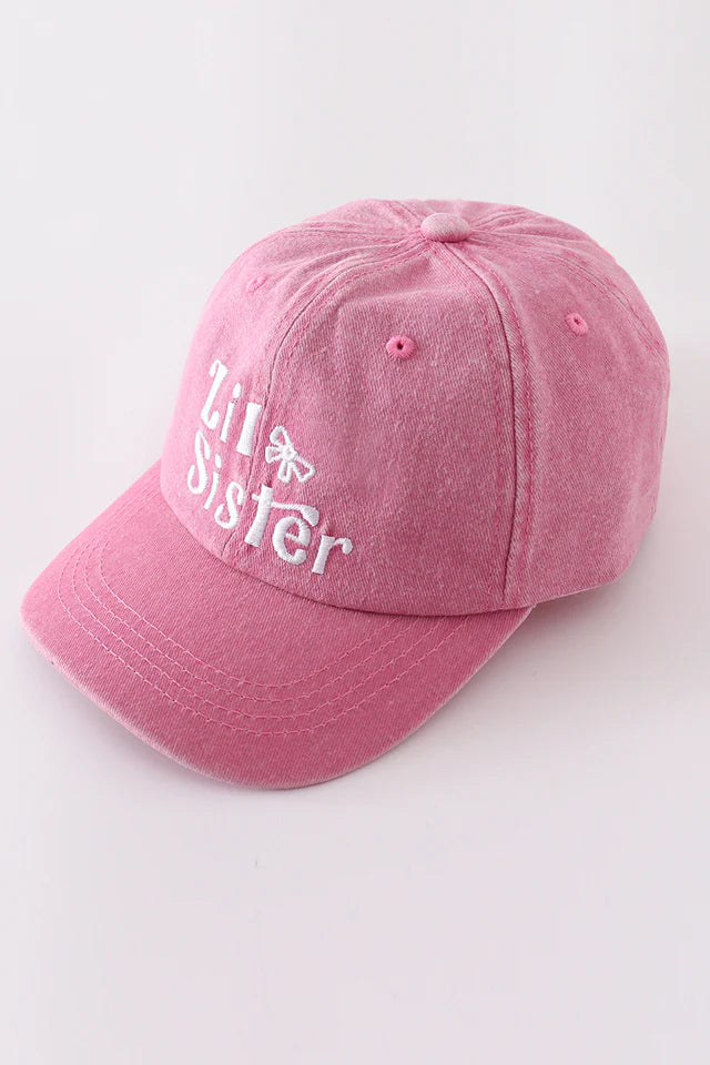 Pink Sister Embroidered Cap