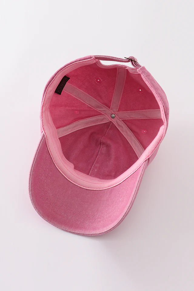 Pink Sister Embroidered Cap