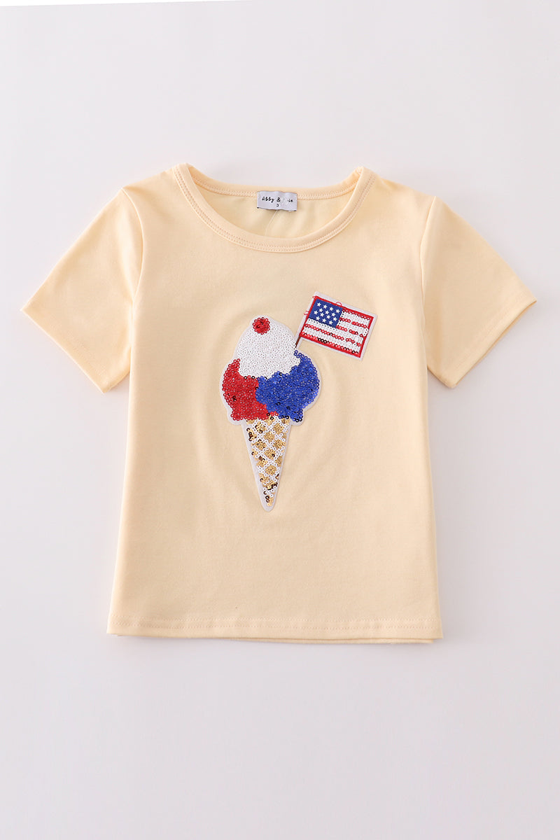RW&B Sequin Ice Cream Tee