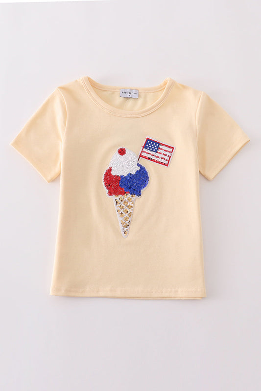 RW&B Sequin Ice Cream Tee