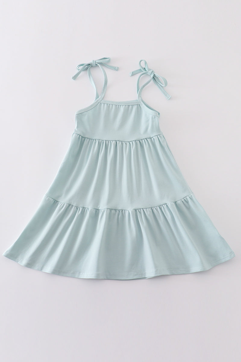 Blue Tiered Dress