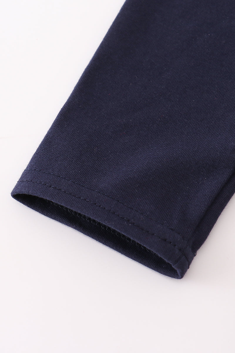 Navy Duck LS Top