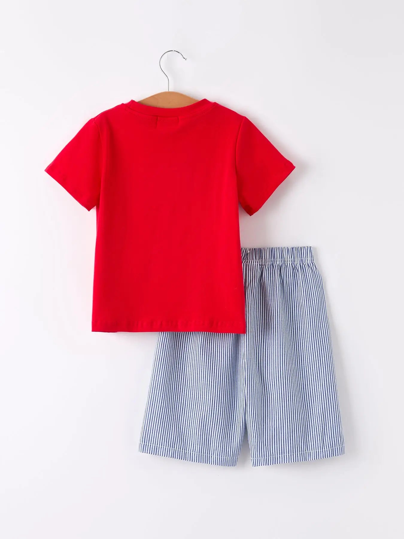 Smocked Apple Shorts Set