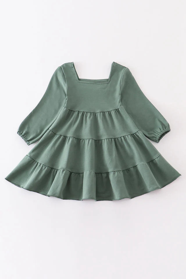 Sage Tiered Dress