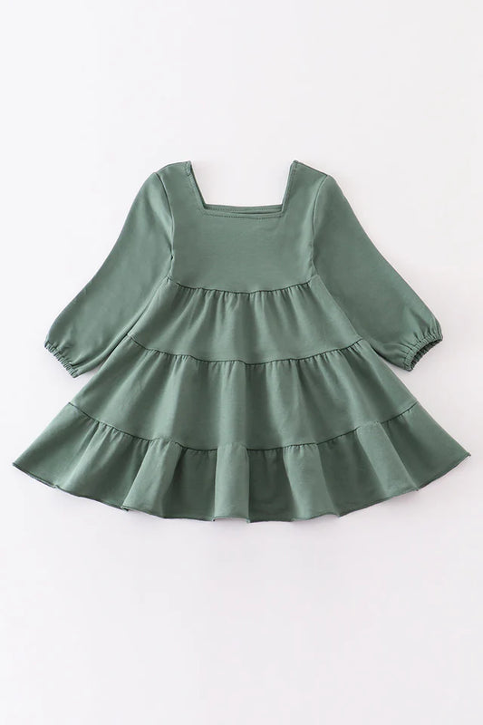 Sage Tiered Dress