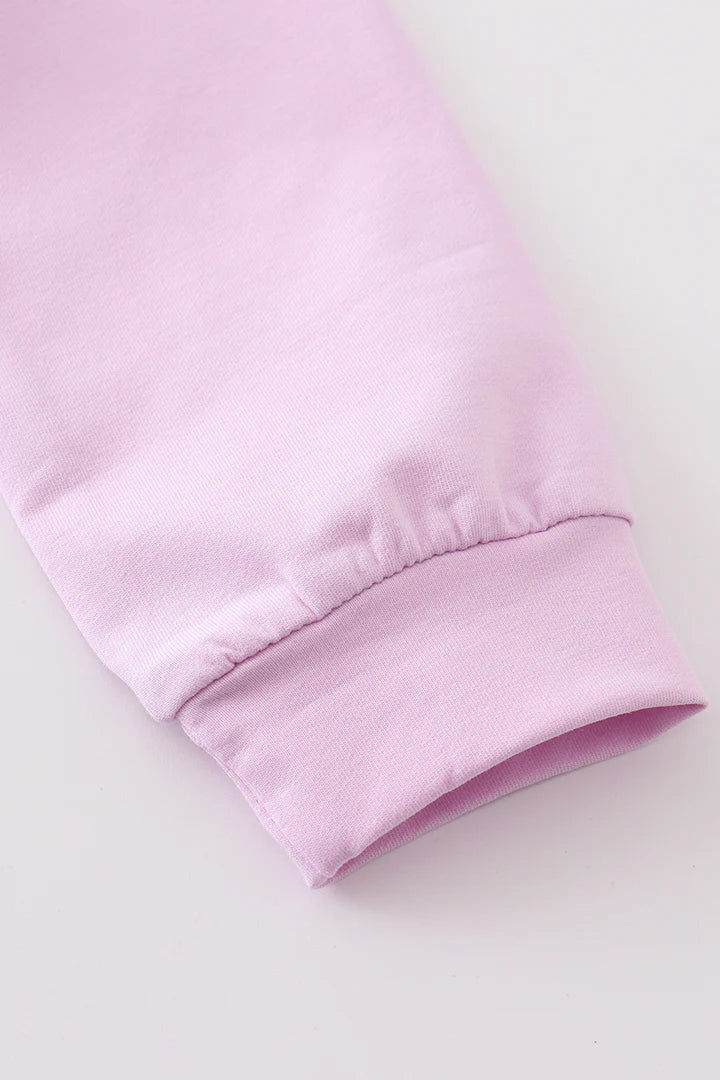 Mint Pink Colorblock Sweatshirt