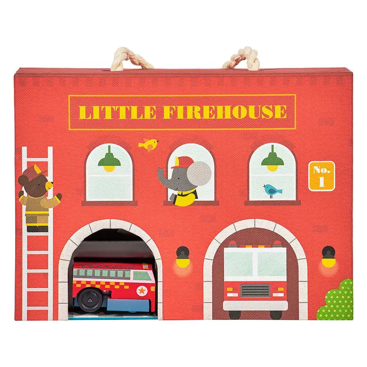 Wind Up & Go Playset: Firehouse