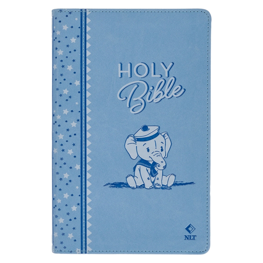 Blue Faux Leather Nlt Keepsake Bible