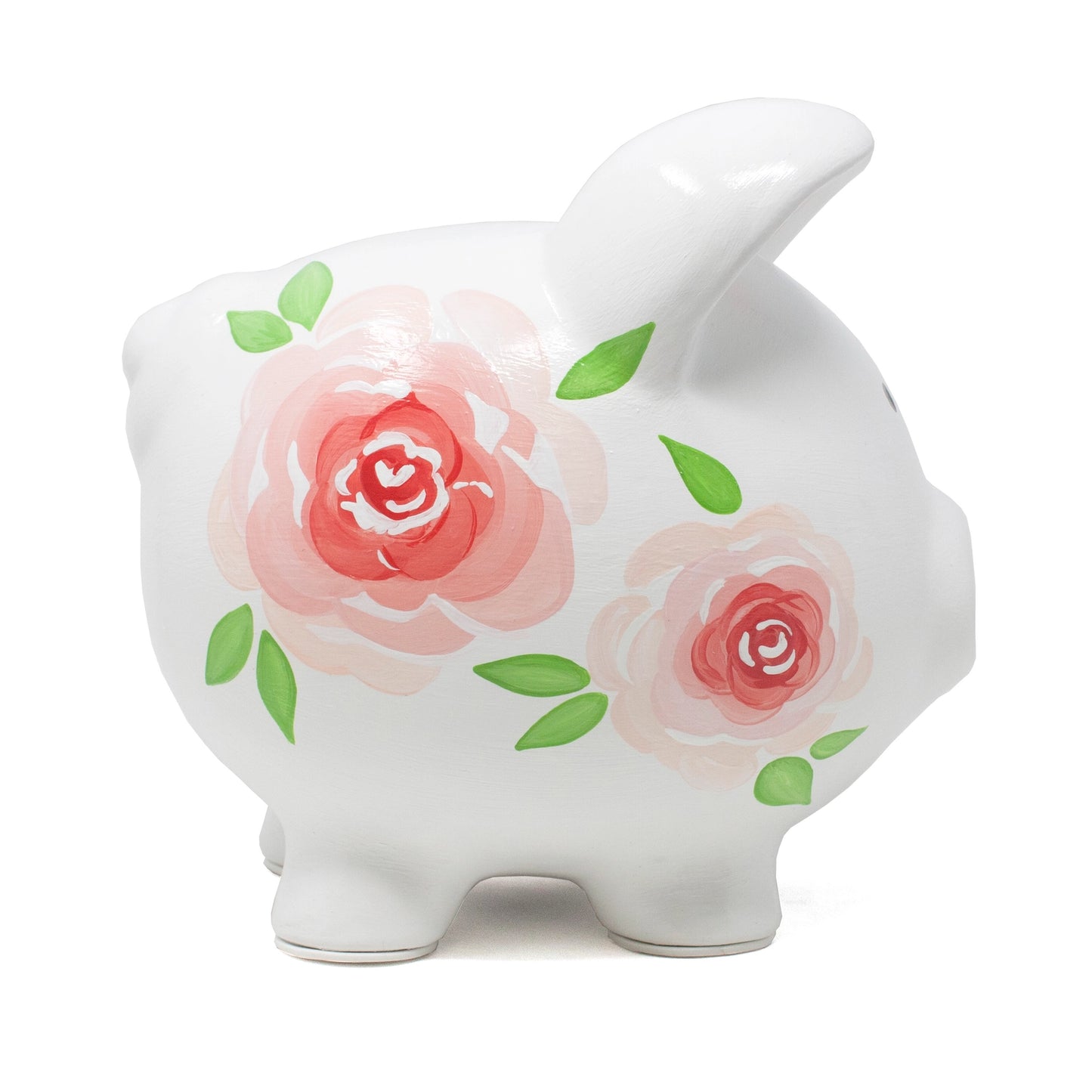 Pink Rose Piggy Bank