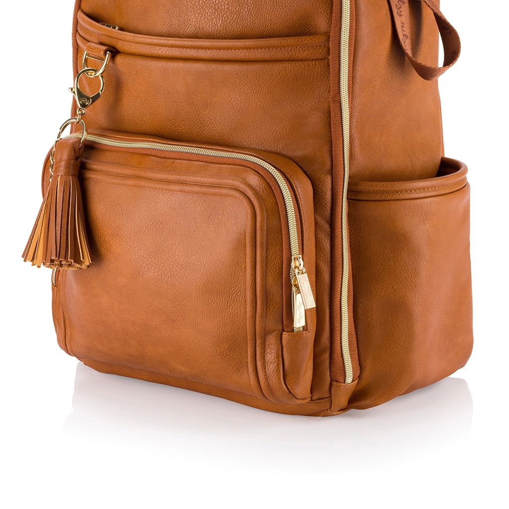 Cognac Boss Plus Backpack Diaper Bag