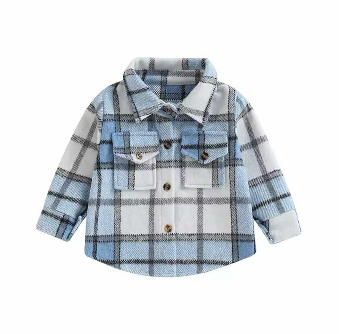 Blue Flannel Shacket