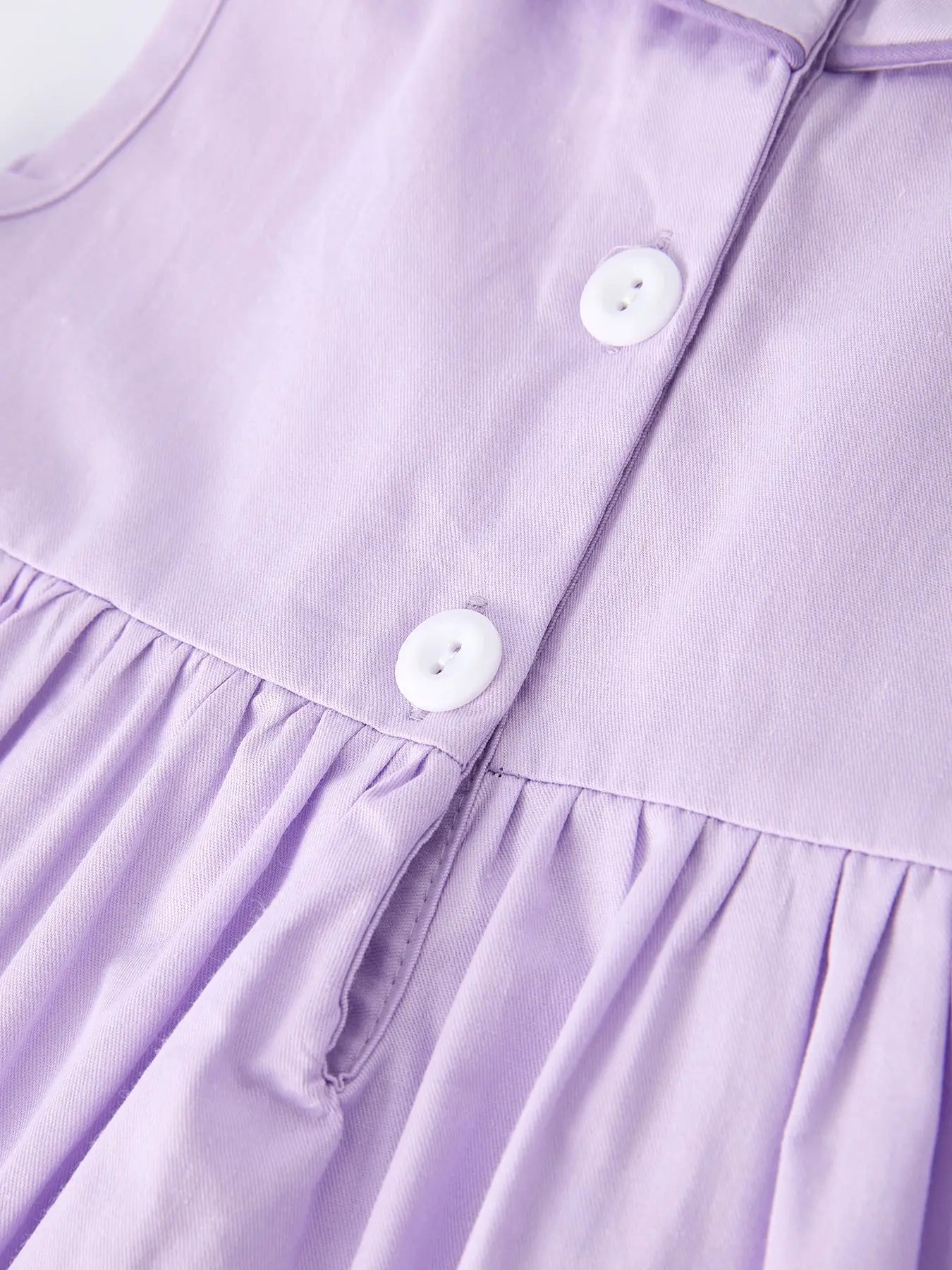 Smock/Embroidered Purple Dress