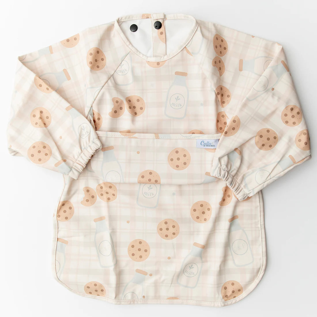 Grayson LS Milk & Cookies Bib