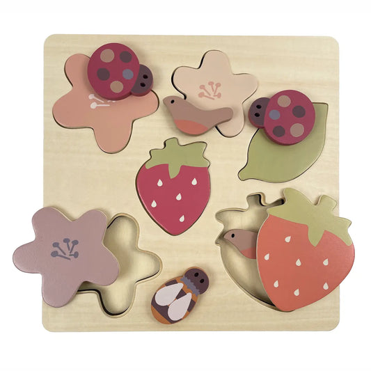 Wooden Strawberry Garden Puzzle