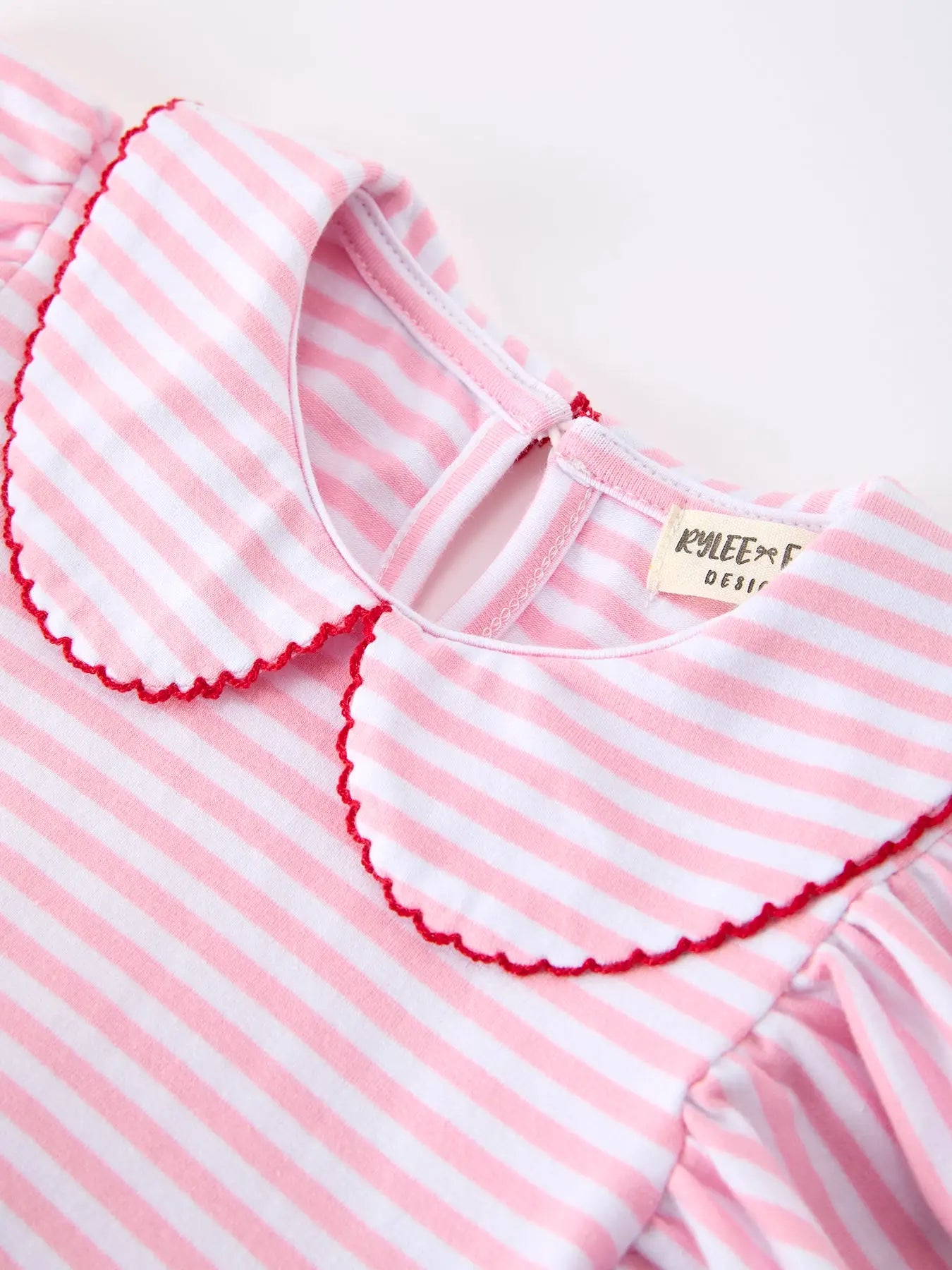 Pink Striped Apple Dress