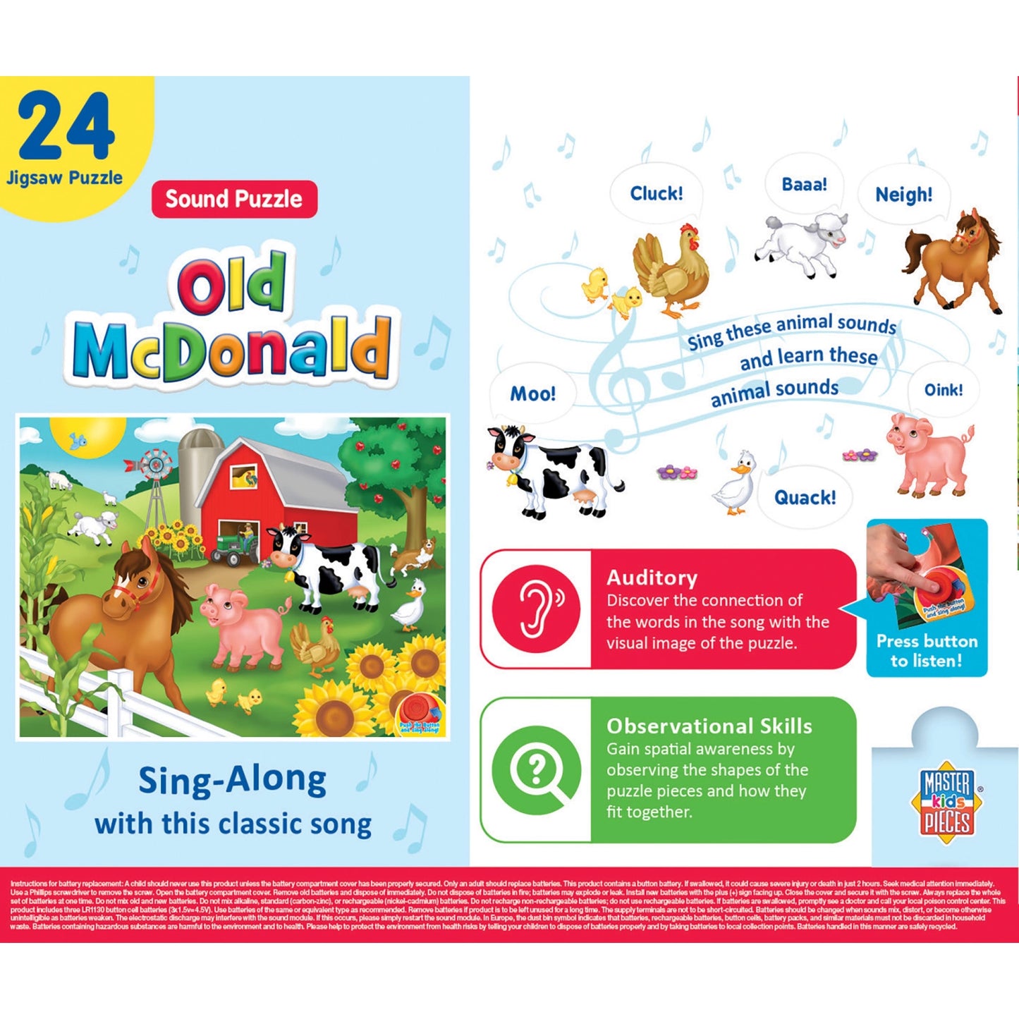 Old McDonald Musical Floor Puzzle