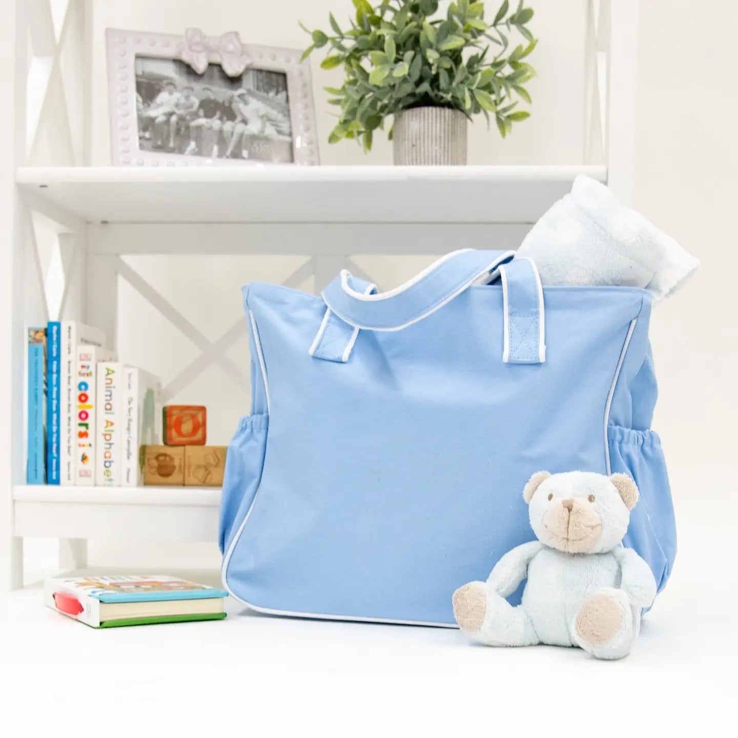 Piping Trim Diaper Bag