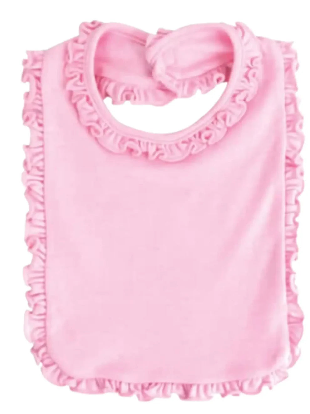 Ruffled Bib & Burp Cloth Set