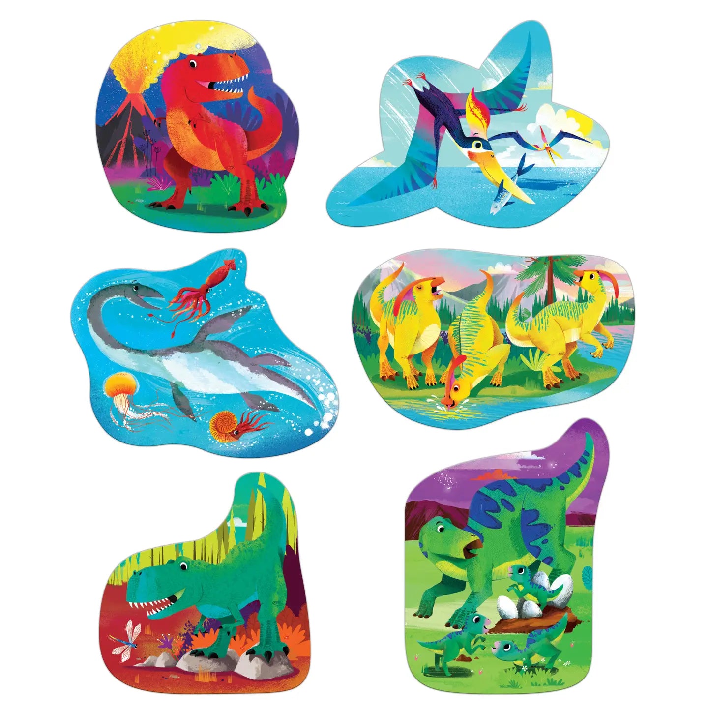 Dinosaur World: 6 Puzzles