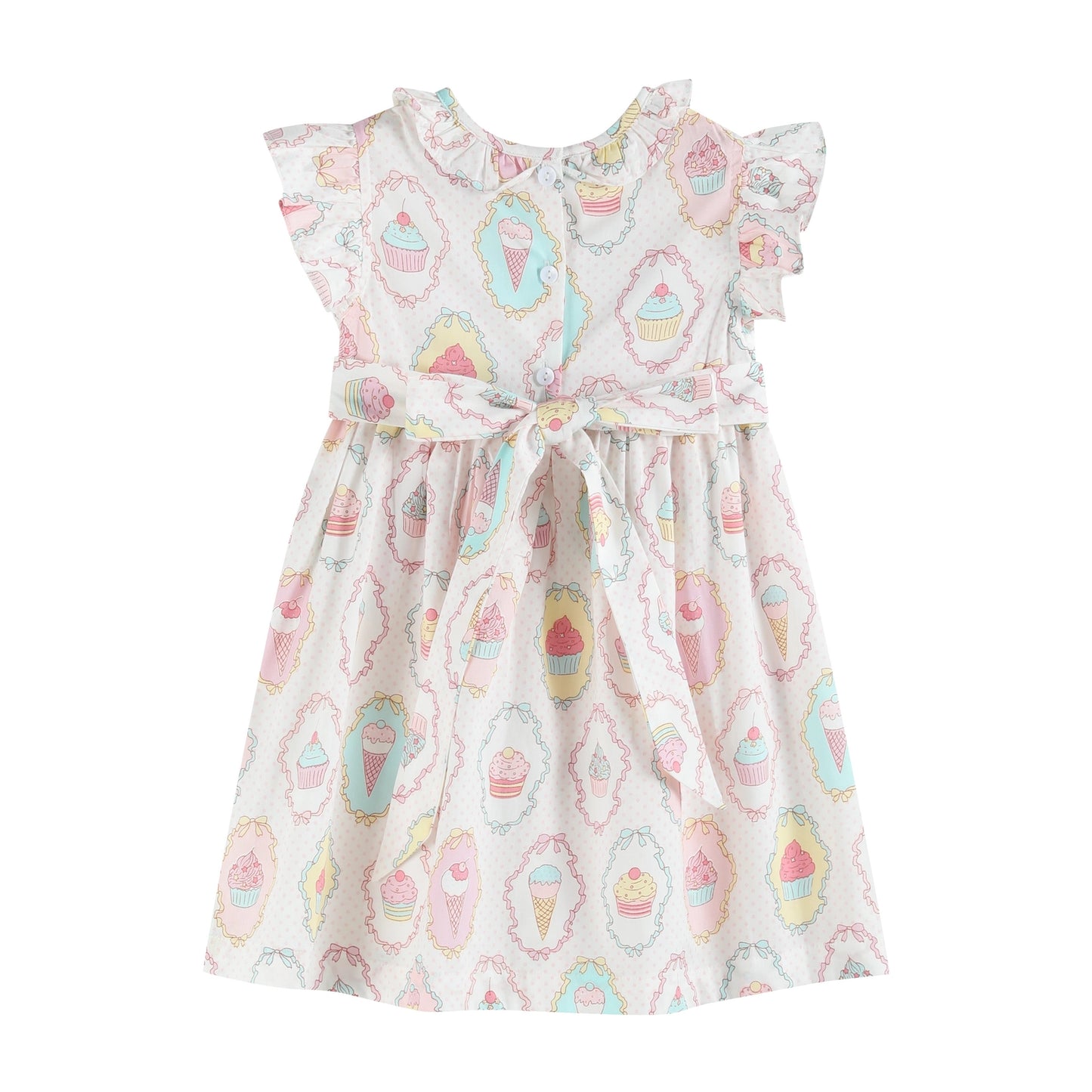 Smocked Birthday Girl Tie Dress