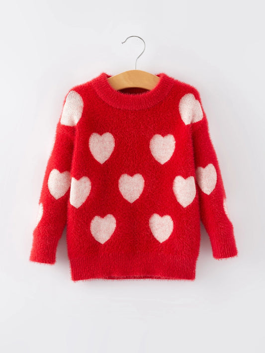 Red Hearts Sweater