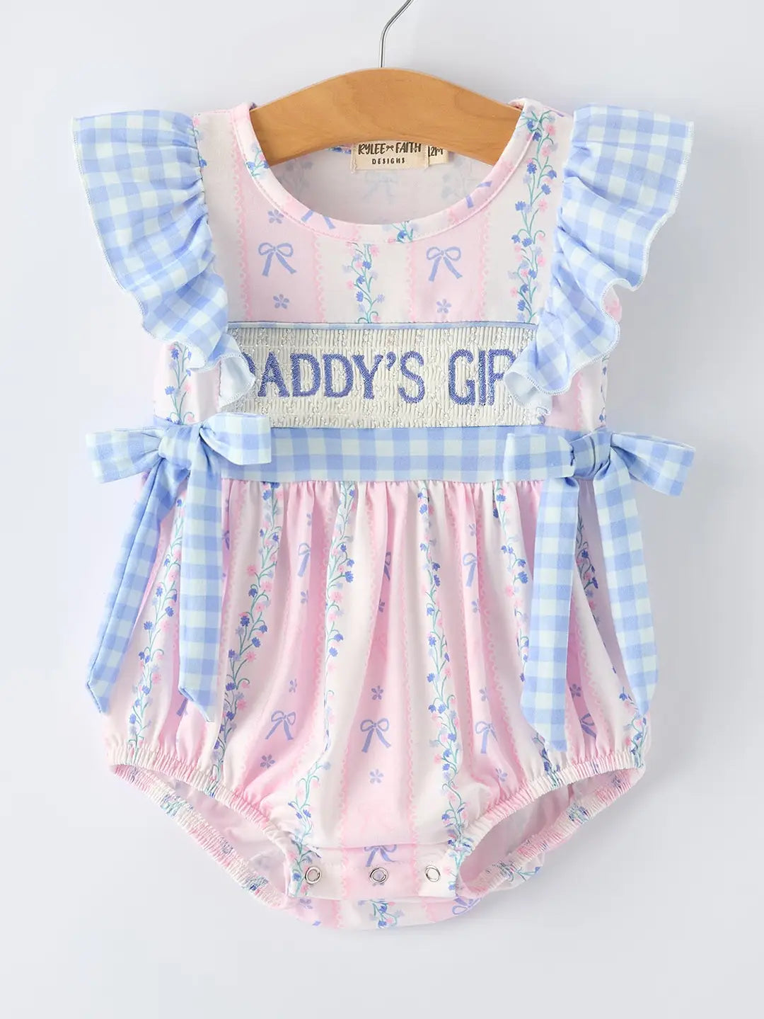 Daddy's Girl Smocked Bubble