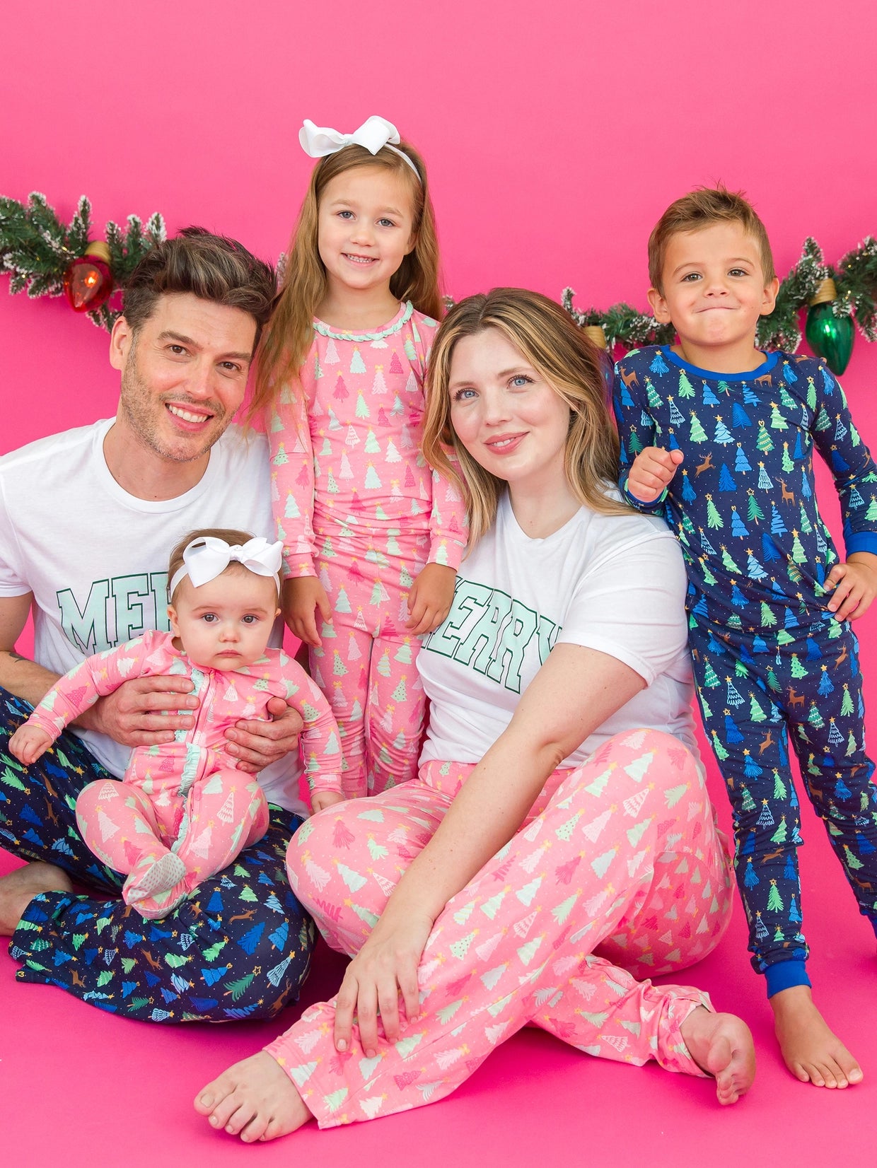 Pink Pines Bamboo PJ Set